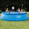 Intex 26165EH 15-Foot x 42-Inch Easy Setup Portable Inflatable Outdoor Above Ground Round Swimming Pool Set with Ladder, Filter Pump, Cover and Cleaning Maintenance Kit with Vacuum Skimmer & Pole