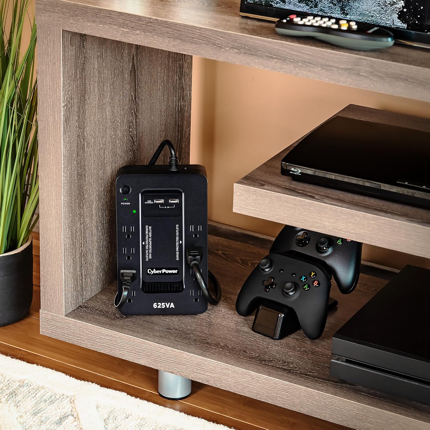 CyberPower ST625U Standby UPS Battery Backup and Surge Protector, 625VA/360W, 8 Outlets, 2 USB Charging Ports, Compact, UL Certified CyberPower ST625U Standby UPS Battery Backup and Surge Protector, 625VA/360W, 8 Outlets, 2 USB Charging Ports, Compact, UL Certified - Image 6