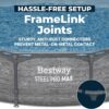 Bestway Steel Pro MAX 12' x 30" Above Ground Pool, Round Metal Frame Outdoor Swimming Pool Set with Filter Pump, Stacked Stone Print