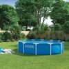 INTEX 28210EP Metal Frame 12 ft x 30 in Above Ground Pool, Round Swimming Pool with Steel Frame, Pump Not Included