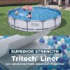 Bestway Steel Pro MAX 14' x 33" Round Above Ground Swimming Pool Set, 530 GPH Filter Pump, Tritech Puncture Resistant Liner, ClickConnect Steel Frame, Gray Bestway Steel Pro MAX 14' x 33" Round Above Ground Swimming Pool Set, 530 GPH Filter Pump, Tritech Puncture Resistant Liner, ClickConnect Steel Frame, Gray