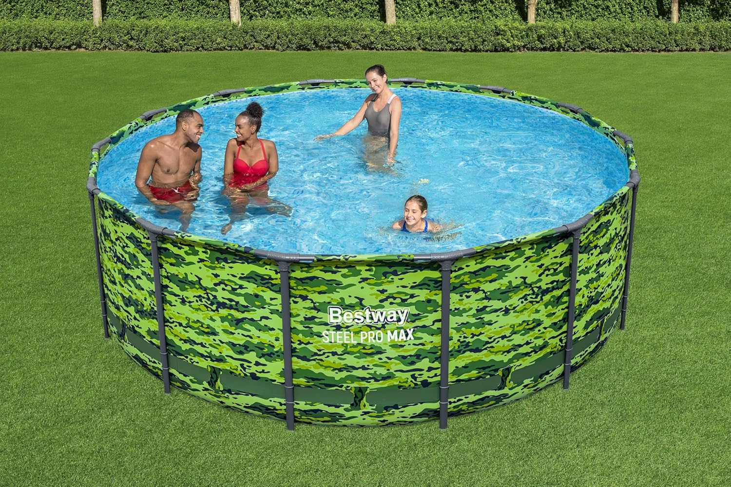 91vuvRCQLSL._AC_SL1500_.jpg Bestway Steel Pro Max 14'x48 Camo Pool Set | Durable Construction, Easy Assembly, and All-Inclusive Accessories - Above Ground Pool Set with Filter Pump, Ladder, and Pool Cover - No Tools Required!