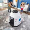 Step2 Space Capsule Swing, Kids Indoor/Outdoor Swing or Playhouse, Backyard Playground Set, Attach to Playset or Tree, for Children 3-8 Years Old