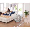 Lasko WindMachine 20" Large Floor Fan, with Pivoting Head for Whole Room Cooling, Portable Indoor 3-Speed Air Circulator, Gray, 3300