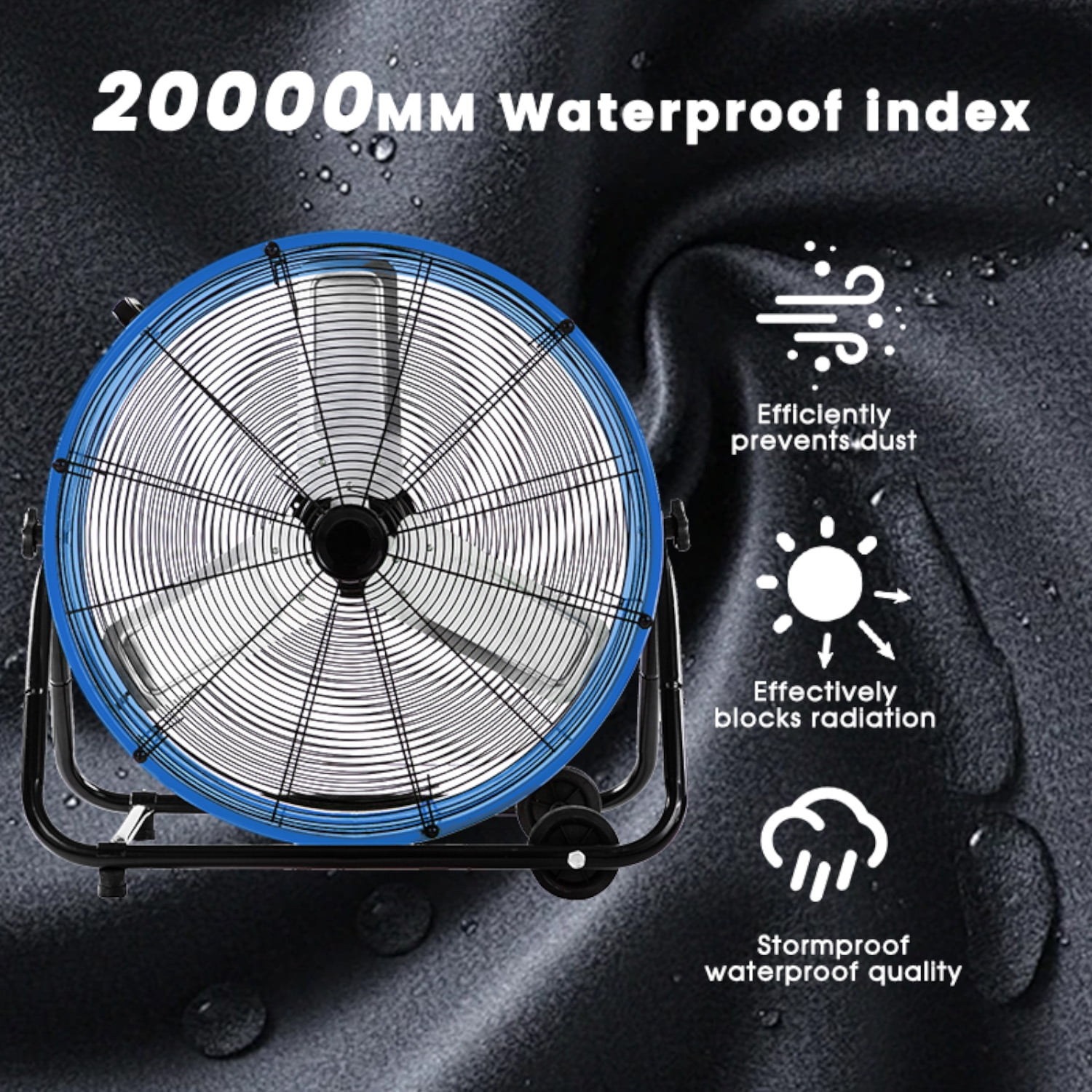 95622ce0-1410-455f-9e31-e0610e9a536c.79bae233d2782dcb4b0dca3b94e2a996.jpeg Industrial Fan 24 Inch Heavy Duty Drum 3 Speed 8100 CFM Air Circulation High Velocity Fan For Warehouse, Workshop, Factory, Commercial, Residential and Greenhouse Blue