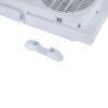 BLACK+DECKER BFW9M 9-In. 2-Speed Twin Window Fan with Adjustable Side Panels, White