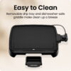 Chefman All-Purpose 10" x 16" Nonstick Griddle, Black