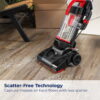 BISSELL CleanView Compact Bagless Upright Vacuum with Scatter-Free Technology, Powerful Suction, Extended Reach, Model 3508T, Red