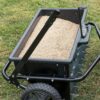 Agri-Fab Tow Behind Spiker Seeder Drop Spreader for Seed, Fertilizer, Salt and Ice Melt, 100 lb Capacity with 32 In Working Width