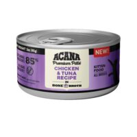 ACANA Chicken + Tuna Recipe in Bone Broth for Kittens Wet Cat Food, 3 oz., Case of 24