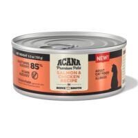 ACANA Salmon + Chicken in Bone Broth Wet Cat Food, 5.5 oz., Case of 12