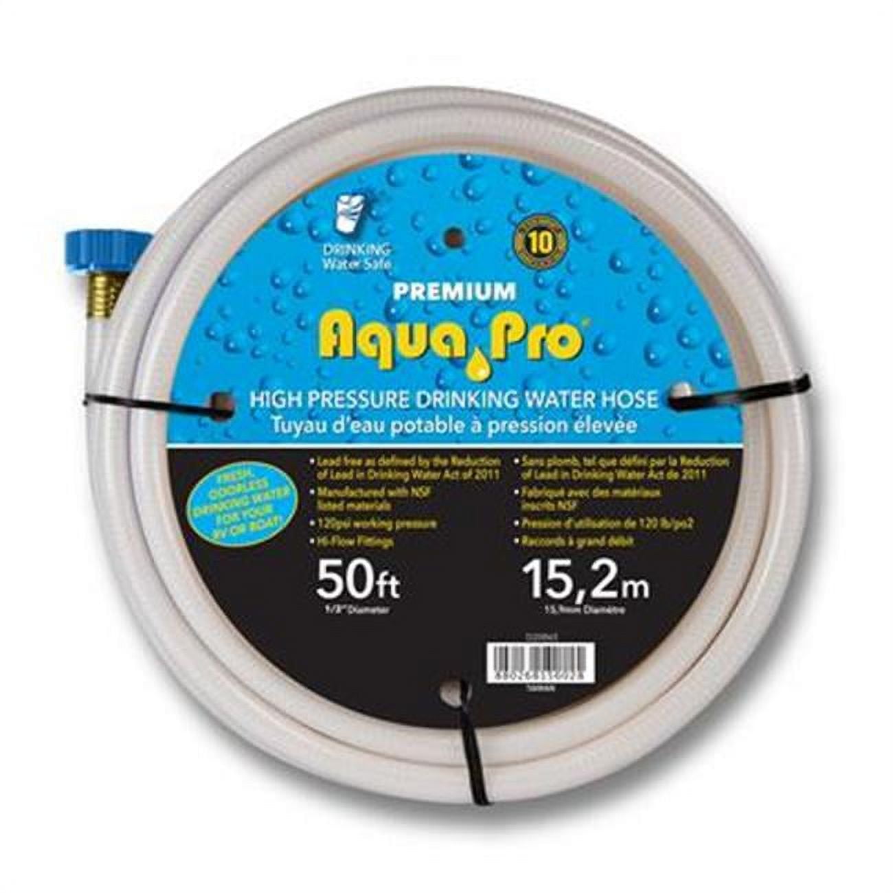 AQUA-PRO Dlx Wtr Line AQP-W20865, Multicolor, Aluminum, Steel, 1/2"X50', 1.77 kg for RV Water System