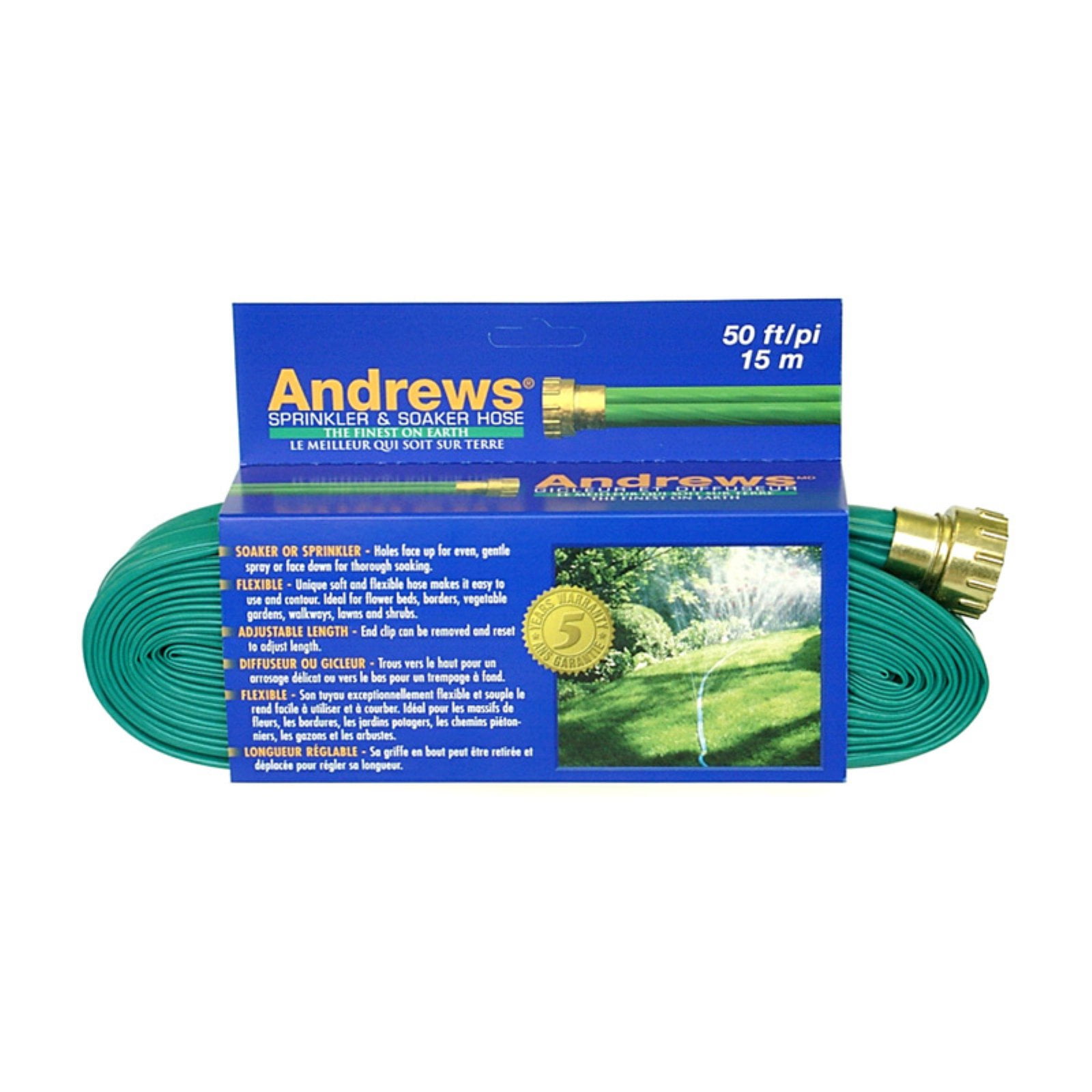 Andrews 10-12349 100' Tube Sprinkler & Soaker Hose