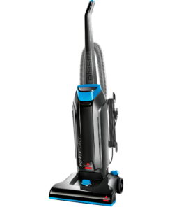 BISSELL PowerForce Bagged, Upright Vacuum, Powerful Suction, Allergen Filtration Bags, Flexible Reach, 1739, Black & Blue