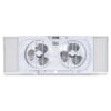 BLACK+DECKER BFW9M 9-In. 2-Speed Twin Window Fan with Adjustable Side Panels, White