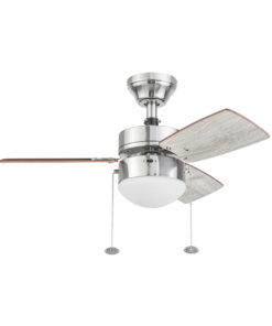 Better Homes & Gardens 30'' Saint Nickel Modern LED Angled Indoor Contemporary Ceiling Fan