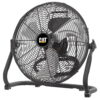 Caterpillar® 14" High-Velocity 3-Speed Metal Floor Fan, 2000 CFM, Black