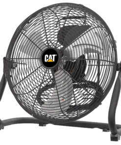 Caterpillar® 14" High-Velocity 3-Speed Metal Floor Fan, 2000 CFM, Black