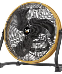 Caterpillar® Fan 20" High-Velocity 4-Speed Shroud Metal Floor Fan, 5200 CFM, Yellow