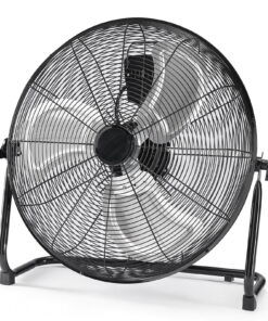 CONCETTA 18" High Velocity Industrial Floor Fan, 3-Speed Heavy Duty Metal Air Circulator with 120° Tilt Head, Black