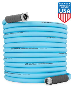 Camco EvoFlex 50-Foot Camper/RV Drinking Water Hose, Lead, BPA, and Phthalate-Free, Blue (22793)