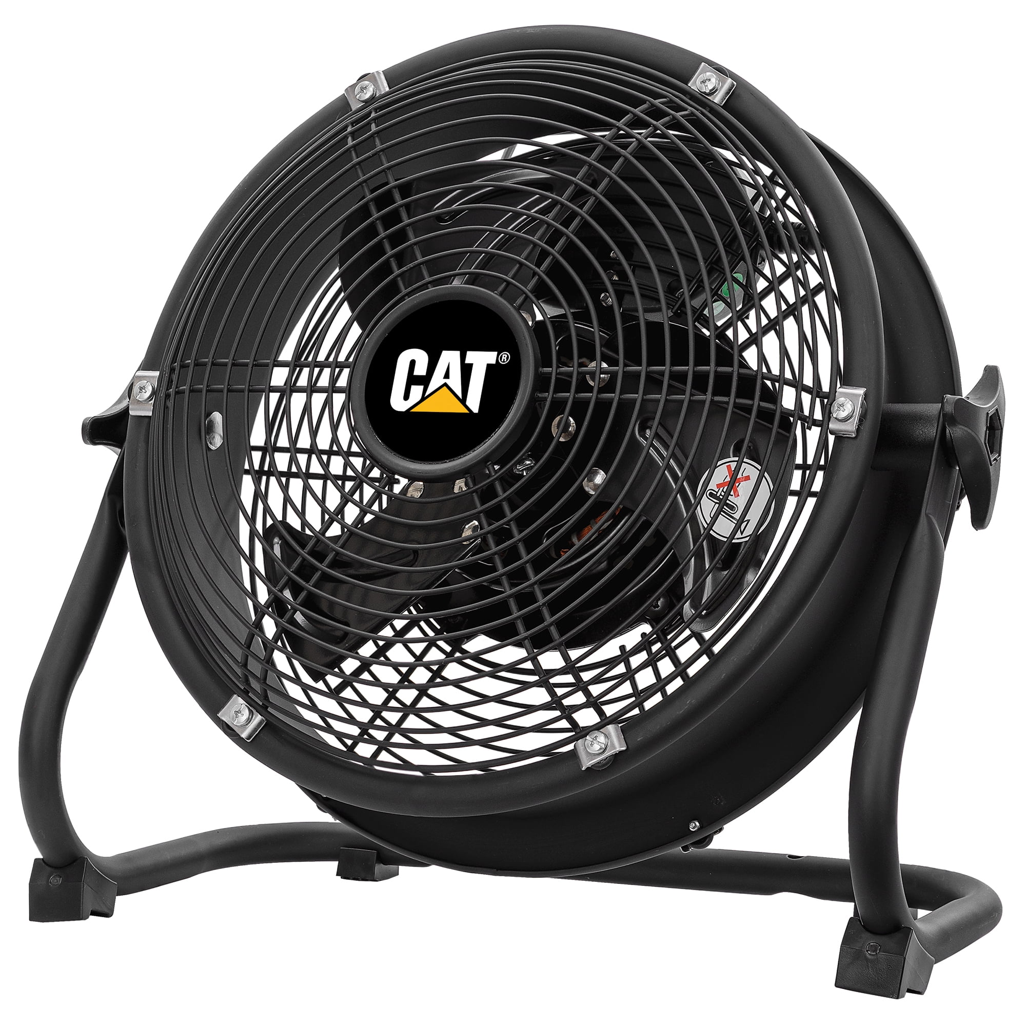 Caterpillar® Fan 9" High-Velocity 3-Speed Shroud Floor Fan, 1200 CFM, Black