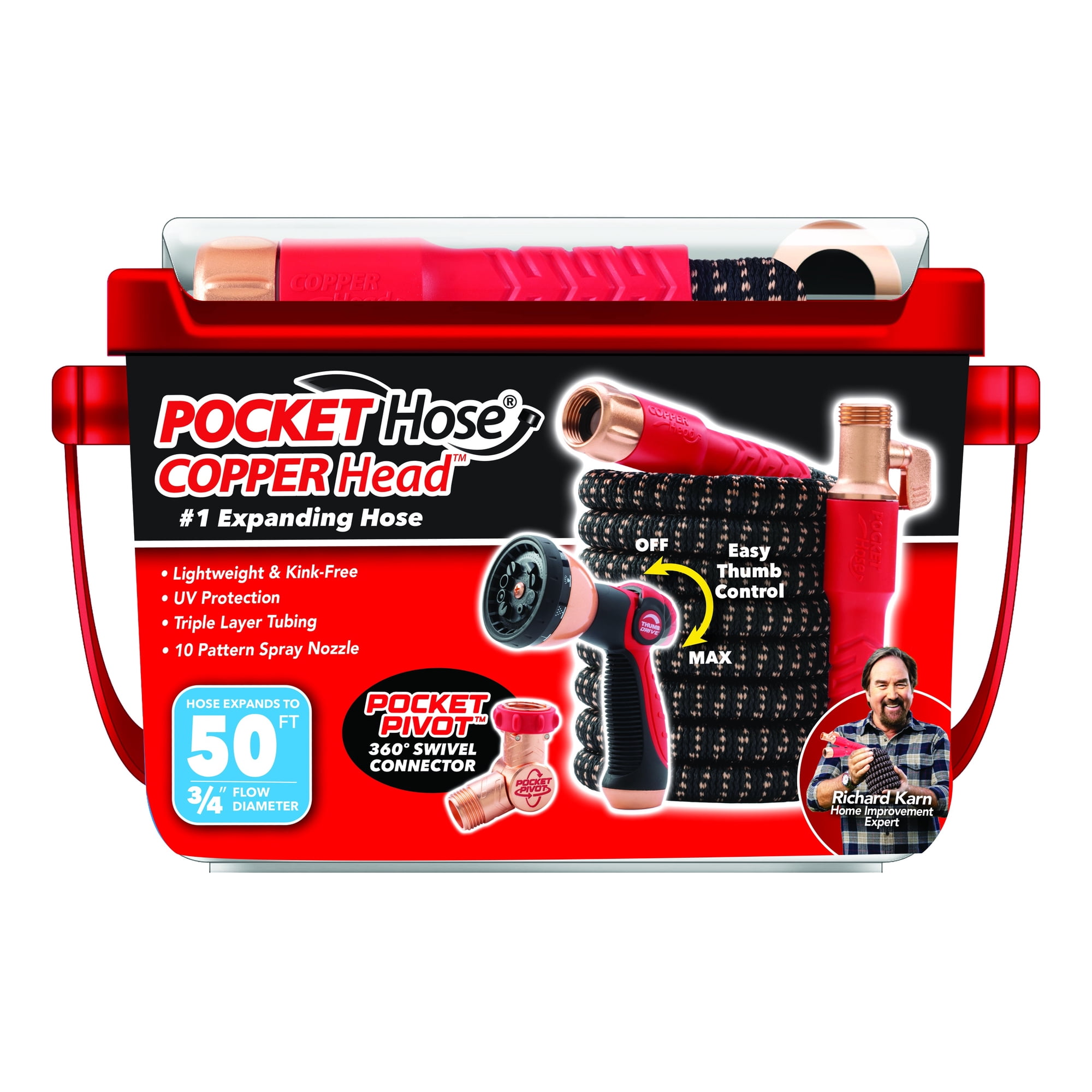 Pocket Hose Copper Head 50 Ft