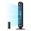 DREO Nomad DC Tower Fan, 27ft/s Velocity, Ultra Quiet Bladeless Floor Fan with 10 Speeds and 4 Modes, 90° Oscillating, Remote Control
