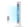 DREO Tower Fan for Home 40 inch, 90° Oscillating Bladeless Fan with Remote, 5 Speeds, 4 Modes, 12H Timer, LED Display with Touch Control, Quiet Floor Fan for Bedroom, White