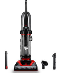 Dirt Devil Bagless Upright Vacuum Cleaner, Multi-Surface Extended Reach, {et Friendly, for Hard Floor & Carpet, Attachments & Tools, UD76310V, Black
