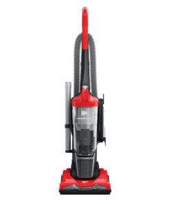 Dirt Devil PowerMax Upright Vacuum Cleaner, Bagless, Powerful Suction, for Hard Floor and Carpet, Extended Reach, Crevice Tool, UD70111V, Red