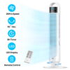 DREO Tower Fans for Home, 32" Standing Floor Fan, 26 Ft/S Bladeless Fan with Remote, 90° Oscillating, 3 Modes, 3 Speeds, LED Display, 8H Timer, Quiet Room Fan