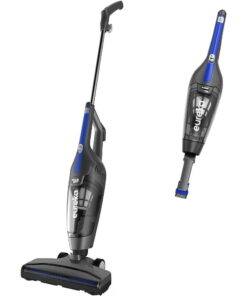 Eureka Corded Stick Vacuum, Wet and Dry, 3-In-1, Handheld, Multi-Surface, Lightweight and Portable, Black and Blue