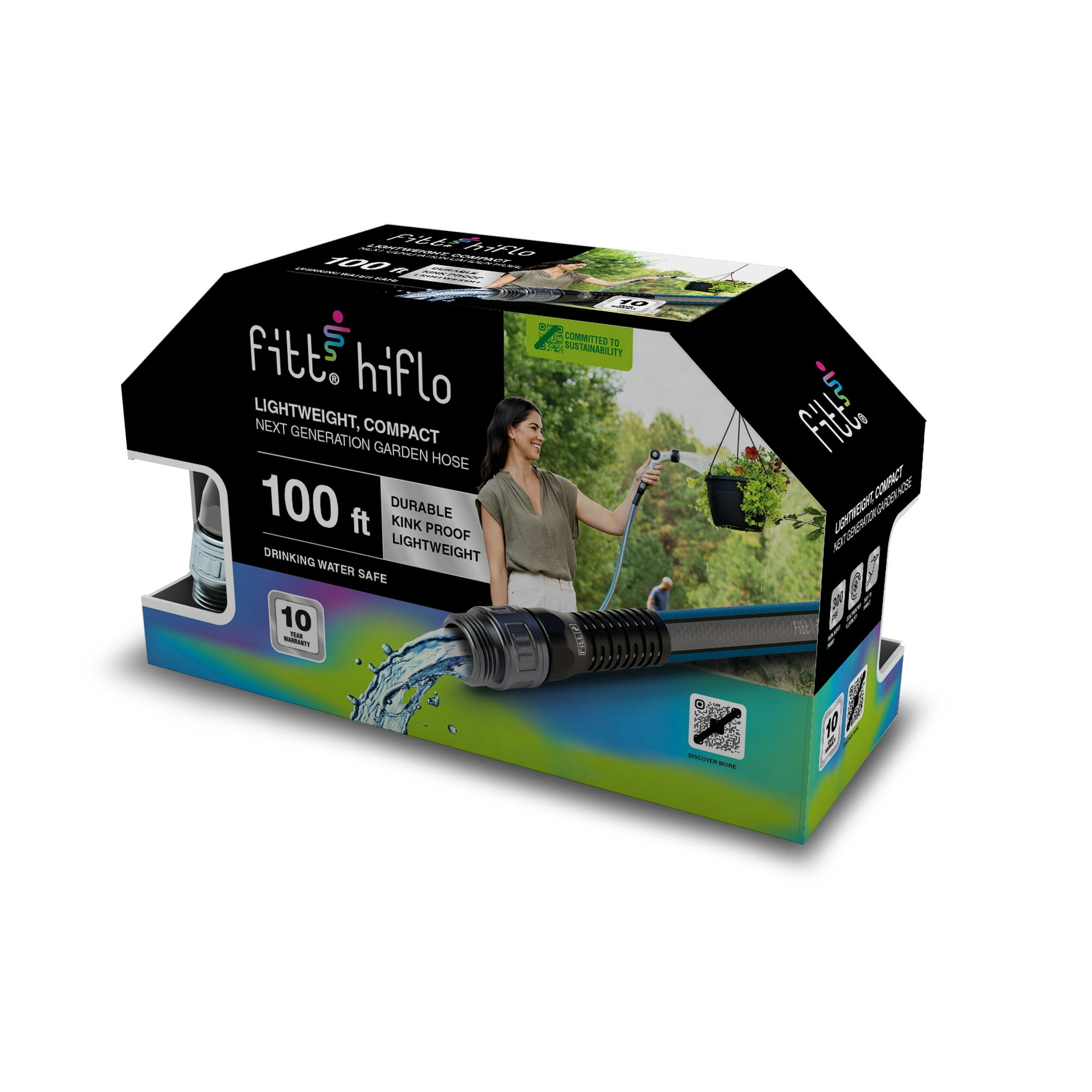 FITT HiFlo 1/2" x 100' Medium Duty Commercial Grade Garden Hose