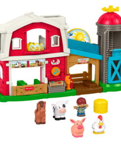 Fisher-Price Little People Caring Fun Animal Farm Playset Toddler Learning Toy, 6 Play Pieces