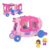 Fisher-Price Little People Disney Princess Pull-Along Musical Carriage Toddler Toy with 2 Figures