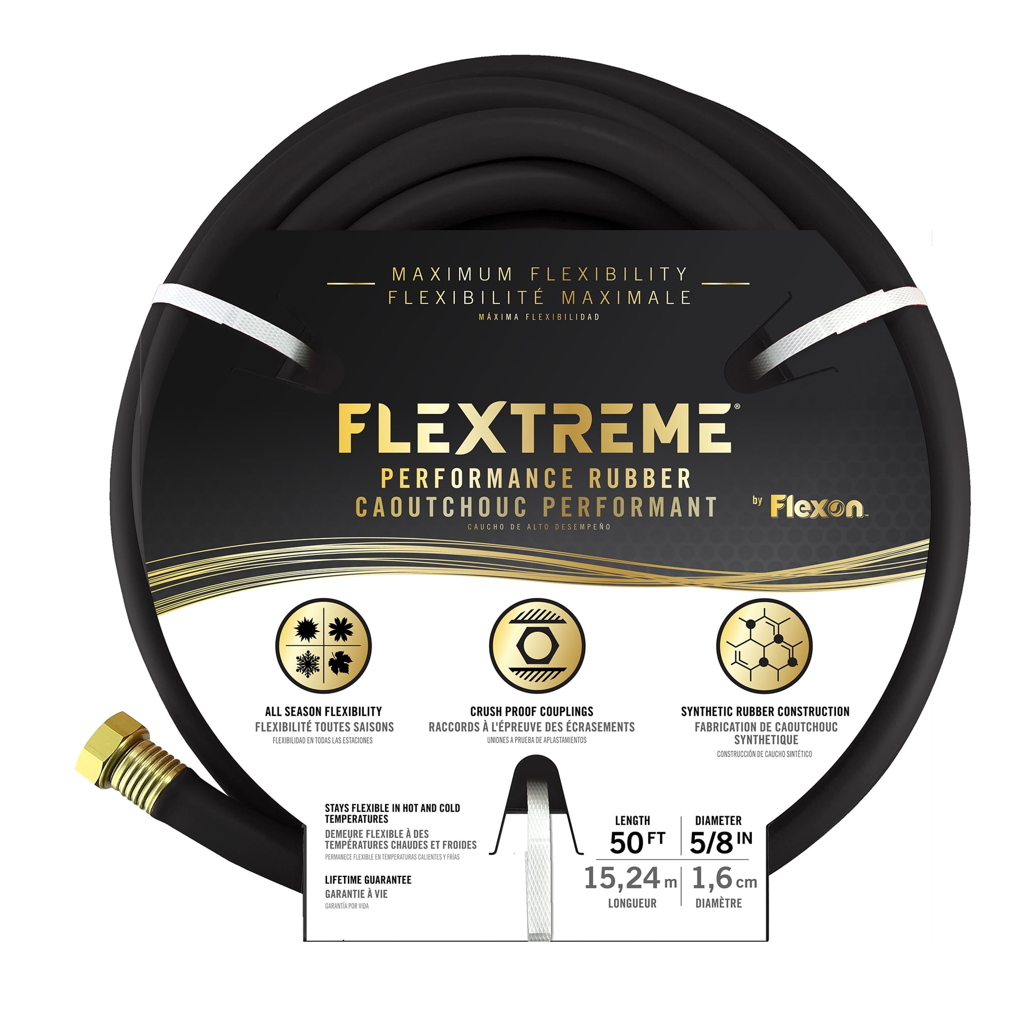 Flextreme 50FT Synthetic Rubber Garden Hose