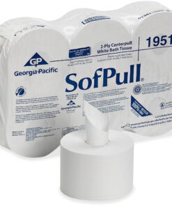 Georgia-Pacific Sofpull Centerpull Toilet Paper, 19510, 6 Rolls per Case