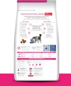 Hill's Prescription Diet Gastrointestinal Biome Stress Digestive/Fiber Care with Chicken Dry Cat food, 4 lbs.