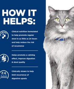 Hill's Prescription Diet Gastrointestinal Biome Stress Digestive/Fiber Care with Chicken Dry Cat food, 4 lbs.