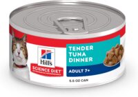 Hill's Science Diet Adult 7+ Tender Tuna Dinner Canned Cat Food, 5.5 oz., Case of 24