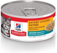 Hill's Science Diet Adult Indoor Savory Chicken Entree Canned Cat Food, 5.5 oz., Case of 24