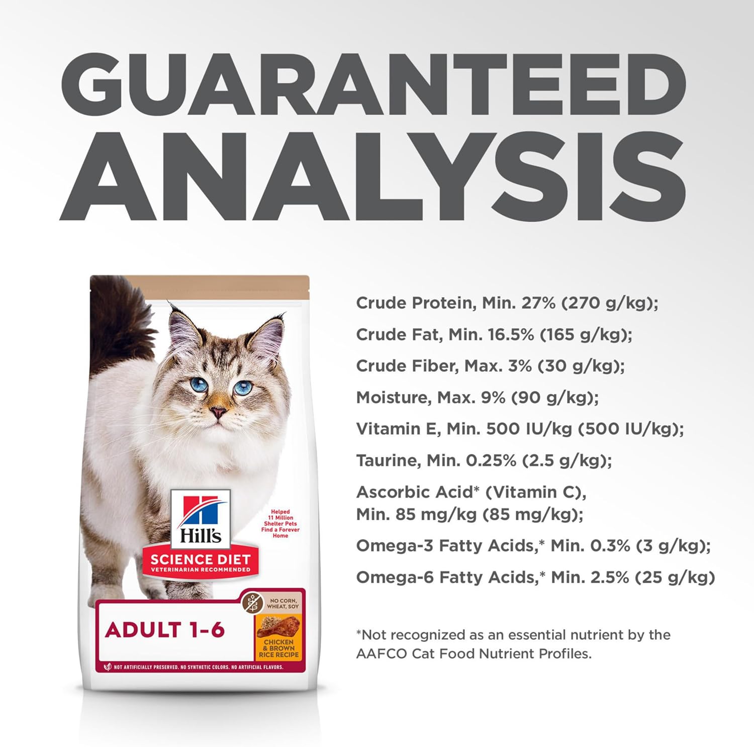 Hill's Science Diet Adult No Corn, Wheat or Soy Chicken Dry Cat Food, 7 lbs.12 Hill's Science Diet Adult No Corn, Wheat or Soy Chicken Dry Cat Food, 7 lbs.