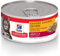 Hill's Science Diet Adult Savory Chicken Entree Canned Cat Food, 5.5 oz., Case of 24