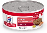Hill's Science Diet Adult Savory Salmon Entree Canned Cat Food, 5.5 oz., Case of 24
