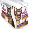 Hill's Science Diet Adult Sensitive Stomach & Sensitive Skin Chicken & Beef Cat Food, 2.8 oz., Case of 24
