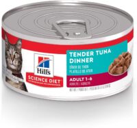 Hill's Science Diet Adult Tender Tuna Dinner Canned Cat Food, 5.5 oz., Case of 24