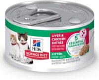 Hill's Science Diet Kitten Liver & Chicken Entree Canned Food, 2.9 oz., Case of 24