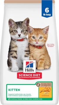 Hill's Science Diet No Corn, Wheat or Soy Chicken Dry Kitten Food, 6 lbs.