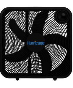 Hurricane 20 Inch Classic Series Floor Box Fan with 3 Speed Settings, Black